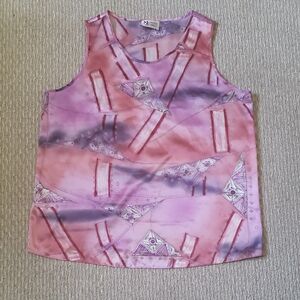 Vibrant Pink and Purple Sleeveless Tank Top
